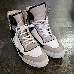 Diesel Black Gold High-Top Sneakers in Black, White, and Gray